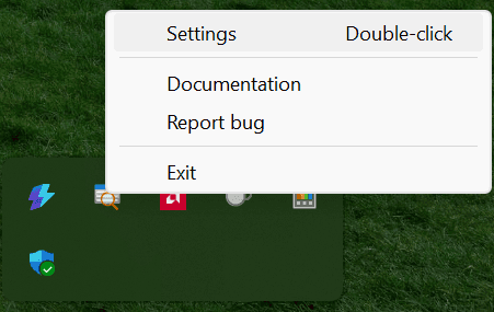 Fig. 3: Right-click PowerToys tray icon and select “Settings”. 