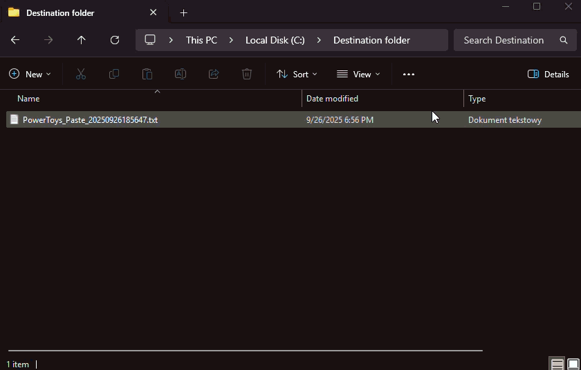 Fig. 16: After prompting Advanced Paste to extract text from the image, translate it into English, and save it to disk, I open the file to see the output.