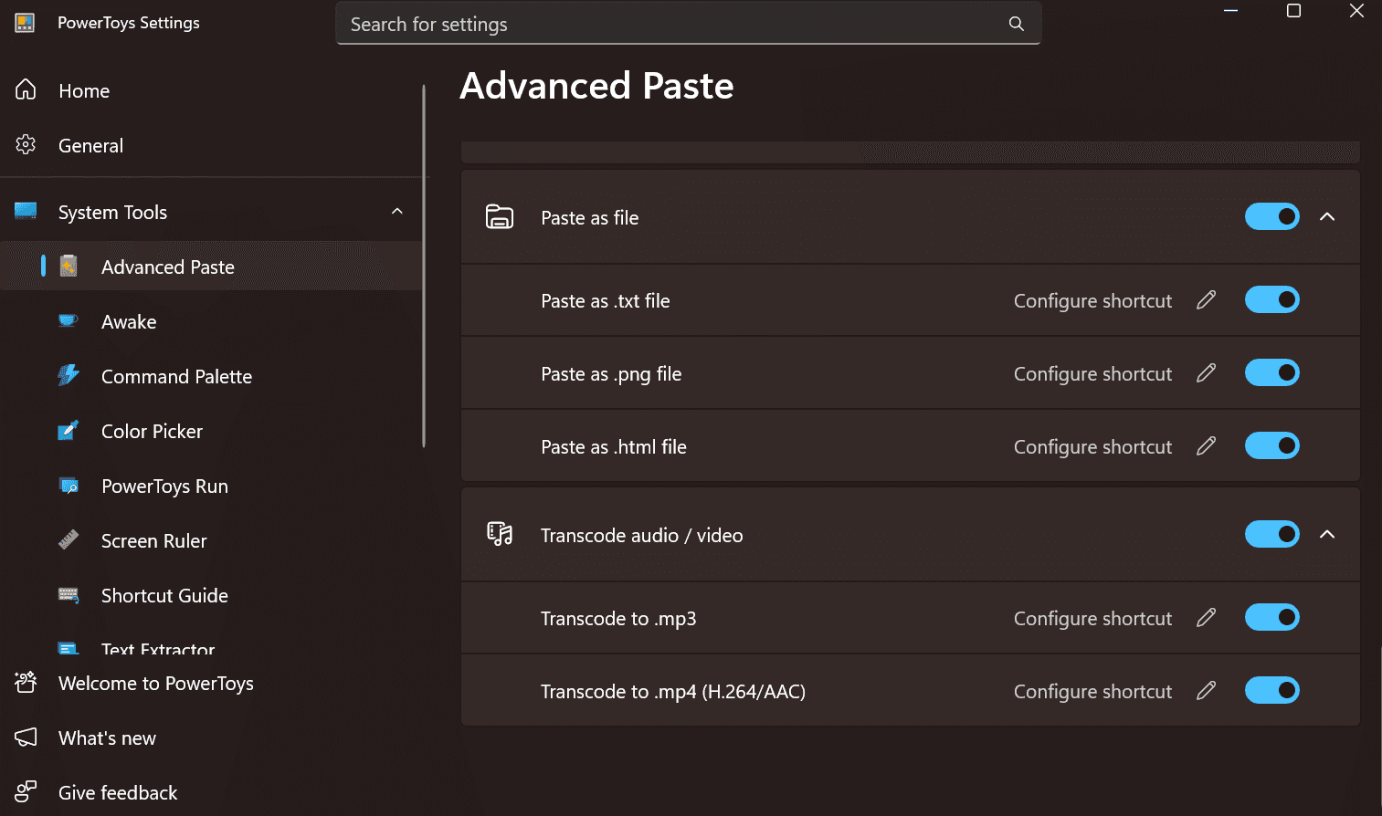 Fig. 3: Transcoding is enabled.