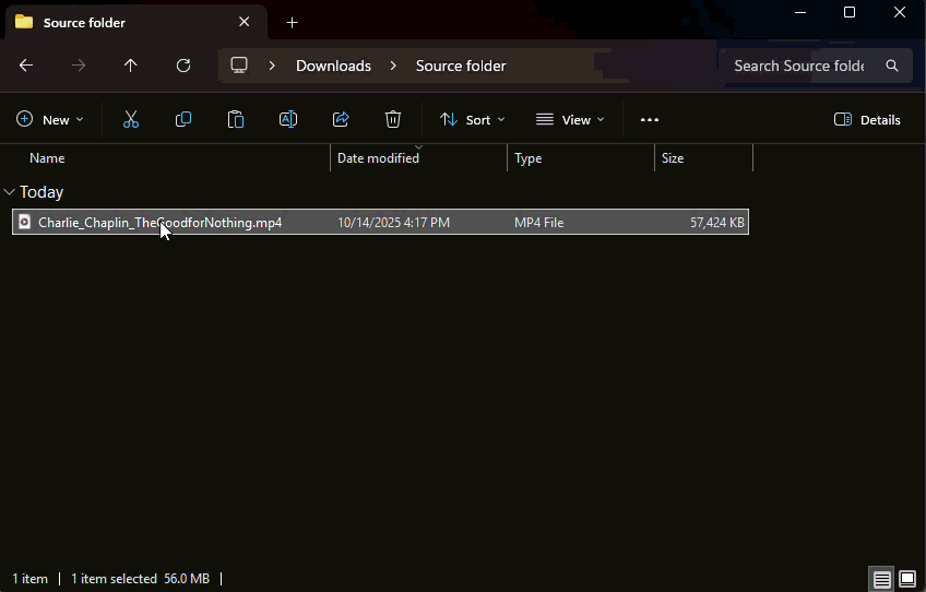 Fig. 5: The process of transcoding or extracting with Advanced Paste.